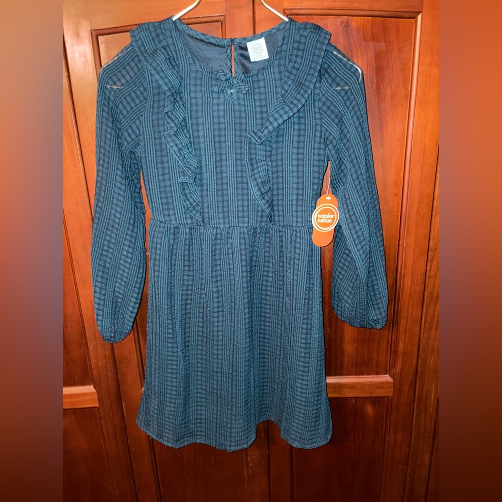 Wonder Nation‎ Green Buttoned Bishop Sleeve Sundress #1300